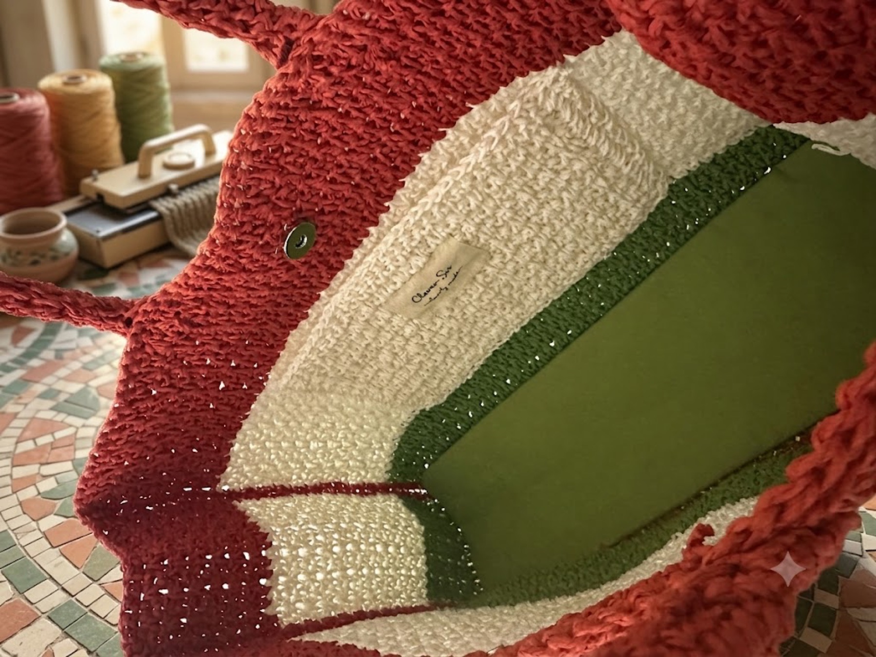 Italy Striped Tote 3