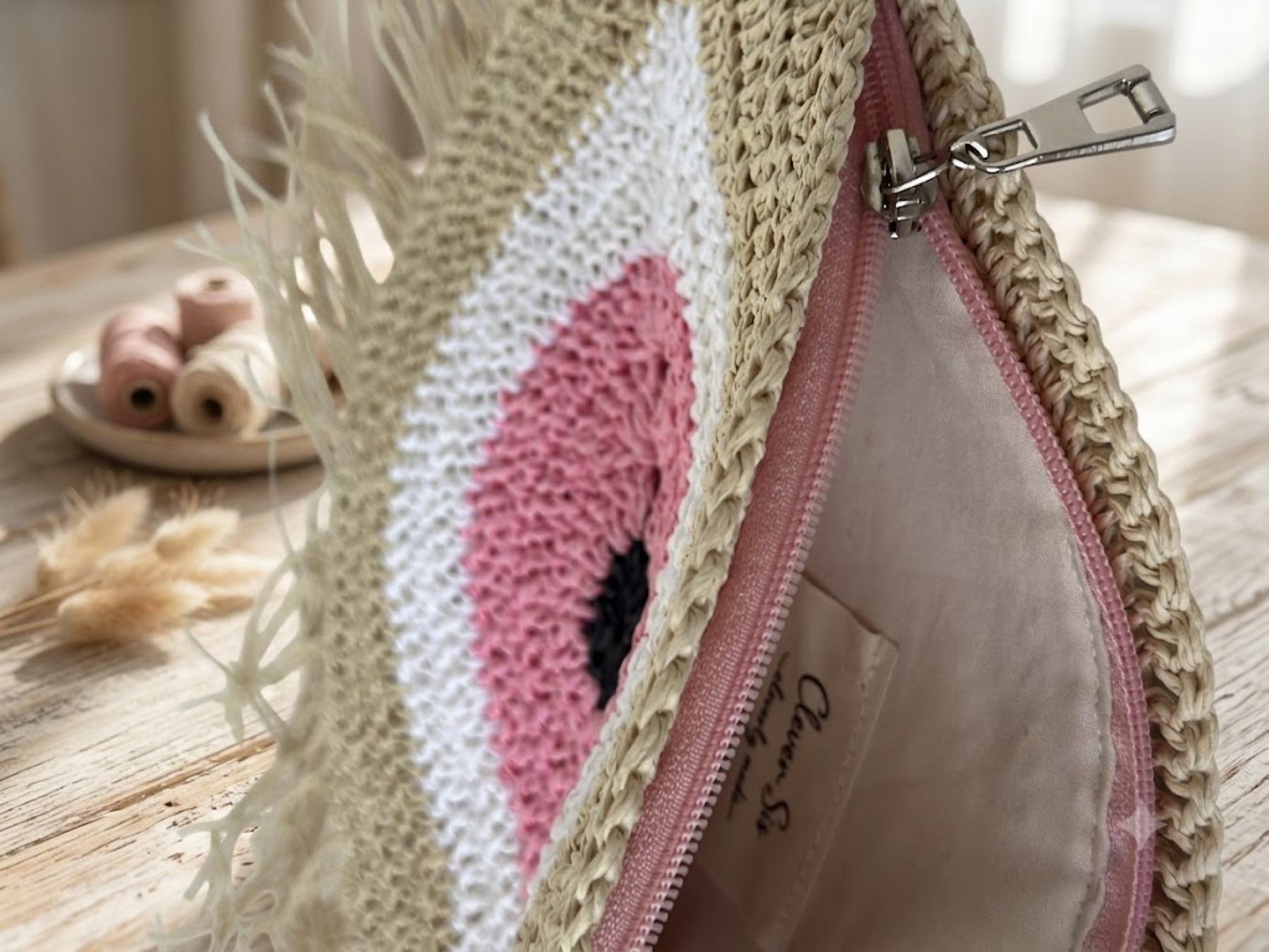 Nazar Clutch Pembe 2