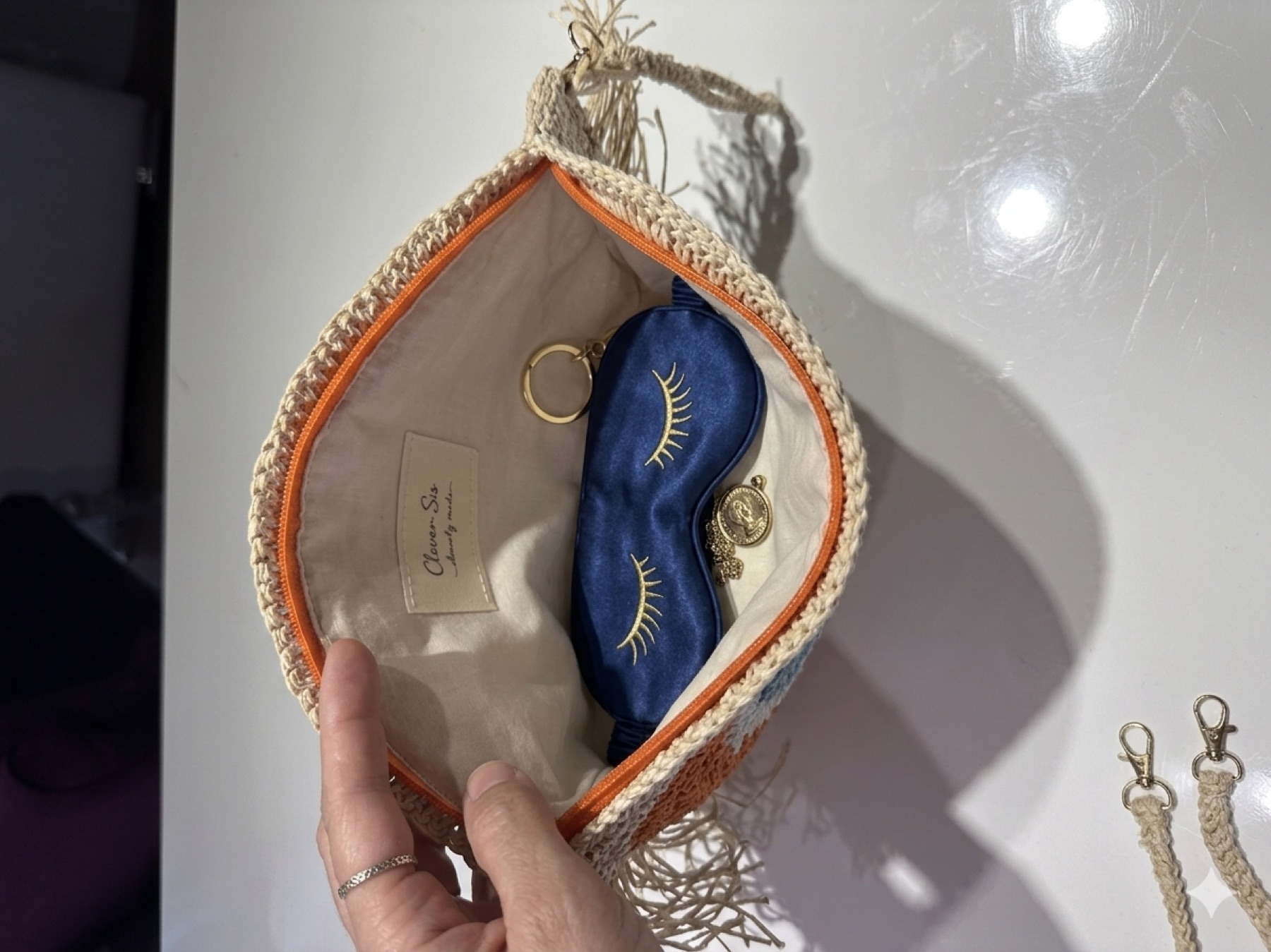 Nazar Clutch Turuncu 4