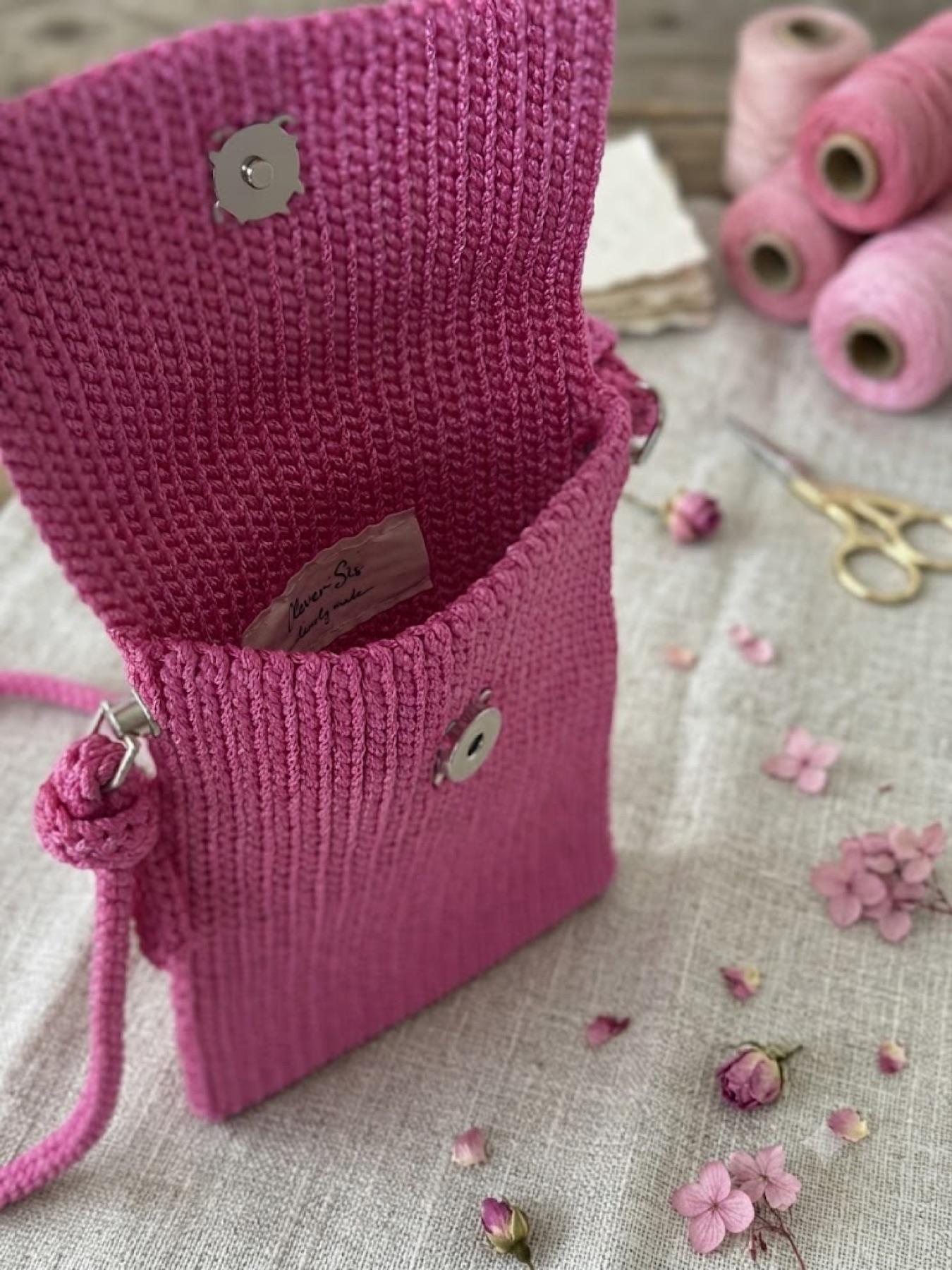 Mini Telefon Çantası Pembe - Telefon çantaları